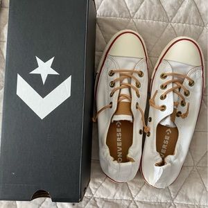 White leather converse